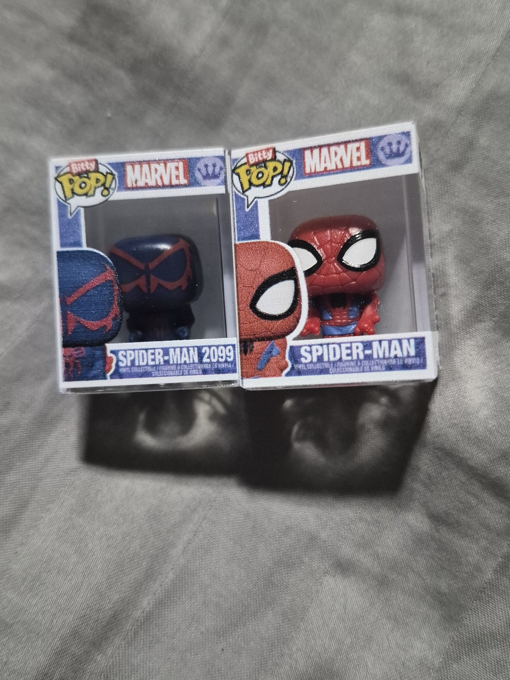 Marvel Funko Pop! Spider-Man & Spider-Man 2099 Set - Red & Blue